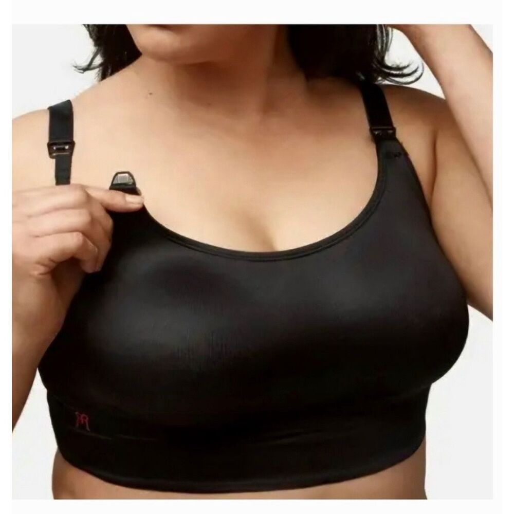 Ruby Ribbon Nursing Demiette Bra Black Nwt Size 32